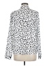 Unbranded 100% Polyester Animal Print White Ivory Long Sleeve Blouse Size M - photo 2