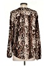 Catherine Malandrino 100% Polyester Animal Print Brown Long Sleeve Blouse Size S - photo 2