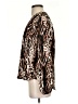 Catherine Malandrino 100% Polyester Animal Print Brown Long Sleeve Blouse Size S - photo 5
