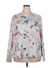 Ideology Floral Gray 3/4 Sleeve Top Size 2X - photo 1