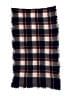 Unbranded Plaid Burgundy Blue Scarf One size - photo 2