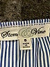 Stem & Vine 100% Polyester Blue 3/4 Sleeve Blouse Size S - photo 7