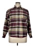 Assorted Brands Plaid Burgundy Long Sleeve Button-Down Shirt Size XL (estimated) - photo 1