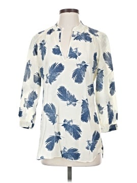 Amanda Uprichard 3/4 Sleeve Silk Top