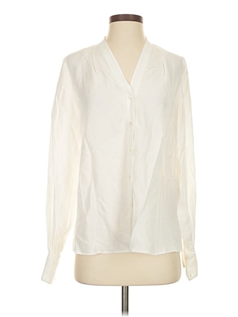Pre-owned Kobi Halperin Long Sleeve Blouse In White