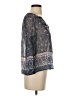 Joie Multi Color Gray 3/4 Sleeve Blouse Size XXS - photo 4