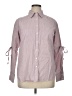 Max Studio 100% Cotton Purple Red Long Sleeve Button-Down Shirt Size XL - photo 1