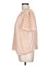 One September Pink Short Sleeve Blouse Size L - photo 5