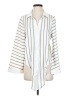 Vince Camuto 100% Polyester Stripes Ivory Kimono Size S - photo 1