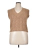 Pink Rose 100% Polyester Tan Sweater Vest Size XL - photo 1
