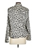 Zara Animal Print Ivory Long Sleeve Blouse Size S - photo 2