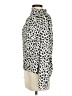 Zara Animal Print Ivory Long Sleeve Blouse Size S - photo 5
