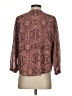 Madewell 100% Polyester Paisley Burgundy Long Sleeve Blouse Size S - photo 2