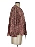 Madewell 100% Polyester Paisley Burgundy Long Sleeve Blouse Size S - photo 4
