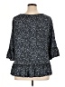Ninety 100% Rayon Blue 3/4 Sleeve Blouse Size XL - photo 2
