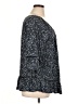 Ninety 100% Rayon Blue 3/4 Sleeve Blouse Size XL - photo 4
