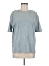 Zara 100% Baumwolle Blue Short Sleeve Top Size M - photo 1