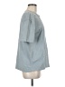Zara 100% Baumwolle Blue Short Sleeve Top Size M - photo 4