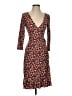 BCBGMAXAZRIA Floral Burgundy Cocktail Dress Size XS - photo 1