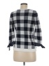 Talbots Outlet Checkered-gingham Gray Pullover Sweater Size M - photo 2
