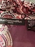 Blue Diamond Plus Paisley Burgundy Red 3/4 Sleeve Blouse Size 20 - photo 7