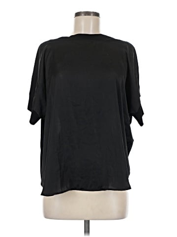 Zara W&B Collection Short Sleeve Blouse (view 1)