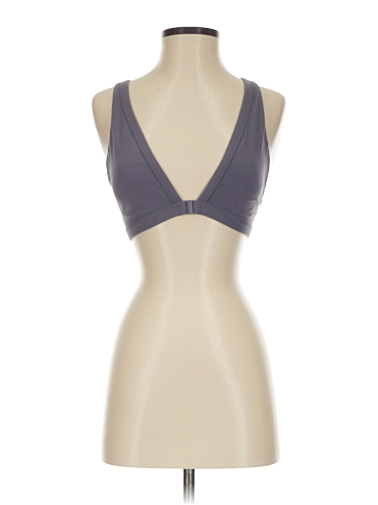 Pre-owned Athleta Tank Top Gray Halter Neckline Tops