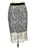 Express Paisley Silver Formal Skirt Size 6 - photo 1