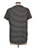 Shein Stripes Black Short Sleeve T-Shirt Size L - photo 2