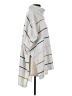 Ann Taylor LOFT Stripes Multi Color Gray Poncho Size XS - Sm - photo 4