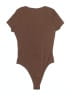 Shein 100% Polyester Brown Bodysuit Size S - photo 2