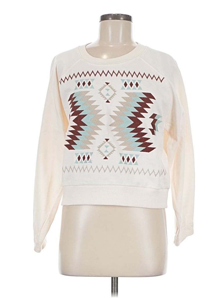 Pre-owned Ariat Pullover Sweater In White