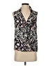 Parker 100% Silk Silver Sleeveless Silk Top Size S - photo 1