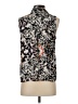 Parker 100% Silk Silver Sleeveless Silk Top Size S - photo 2
