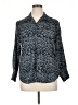 Gloria Vanderbilt 100% Polyester Animal Print Gray 3/4 Sleeve Blouse Size XL - photo 1