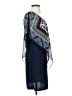 Agenda 100% Polyester Paisley Blue Cocktail Dress Size S - photo 4