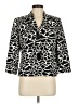 Liz Claiborne 100% Polyester Animal Print Ivory Blazer Size 8 - photo 1