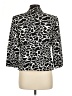 Liz Claiborne 100% Polyester Animal Print Ivory Blazer Size 8 - photo 2