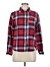 Passport 100% Cotton Plaid Red Long Sleeve Button-Down Shirt Size M - photo 1
