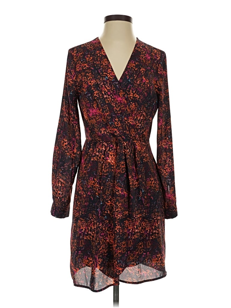 Pre-owned Collective Concepts Casual Dress In Burgundy