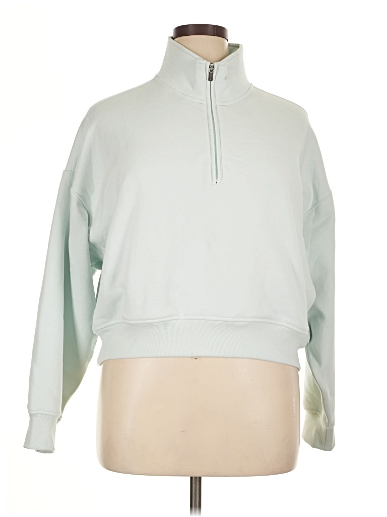 Pre-owned Athleta Pullover Sweater In Green