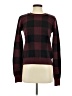BCBGMAXAZRIA Plaid Burgundy Pullover Sweater Size S - photo 1