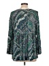 Cato Teal Long Sleeve Blouse Size L - photo 2