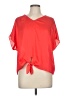 MNG Suit Red Short Sleeve Blouse Size 8 - photo 1