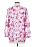 Calvin Klein 100% Polyester Purple 3/4 Sleeve Blouse Size S - photo 2