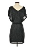 Vanity Stars Gray Casual Dress Size S - photo 2