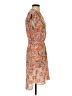 BCBGMAXAZRIA 100% Polyester Paisley Orange Casual Dress Size S - photo 4