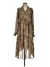 Karlie 100% Polyester Animal Print Brown Casual Dress Size S - photo 1