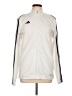 Adidas 100% Polyester White Track Jacket Size L (tall) - photo 1