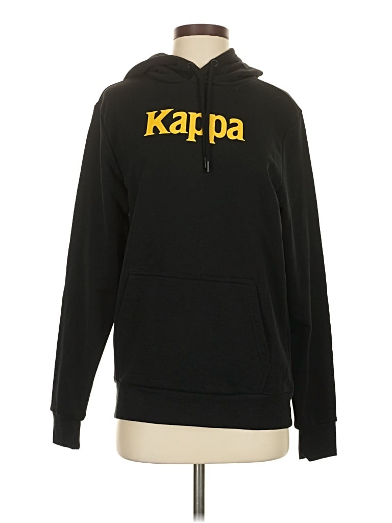 Kappa Pullover Hoodie In Black